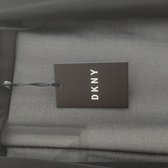 DKNY Black duster, size Large, NWT - Picture 3 of 13